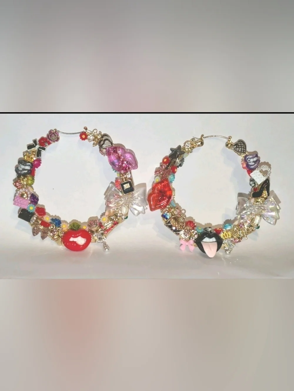 Material Girl-Hand Crafted Extra Large Hoop Earrings From Our S3CHIQUE Collectio